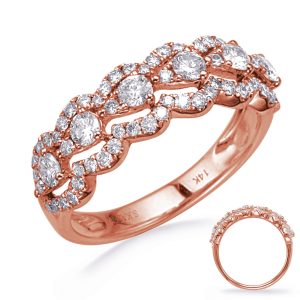 Rose Gold Diamond Fashion Ring