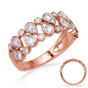 Rose Gold Diamond Fashion Ring