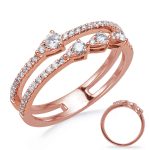 Rose Gold Diamond Fashion Ring