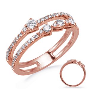 Rose Gold Diamond Fashion Ring