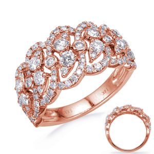 Rose Gold Diamond Fashion Ring
