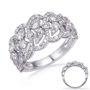 White Gold Diamond Fashion Ring