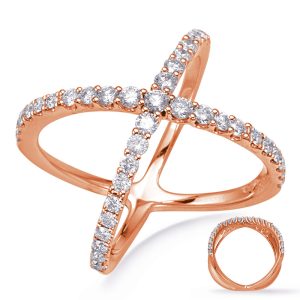 Rose Gold Diamond Fashion Ring