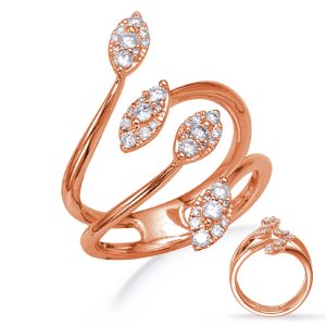 Rose Gold Diamond Fashion Ring