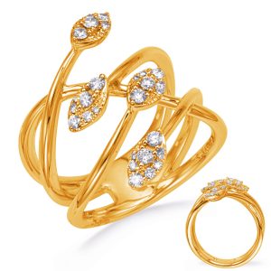 Yellow Gold Diamond Fashion Ring