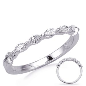 White Gold Diamond Marquise Band