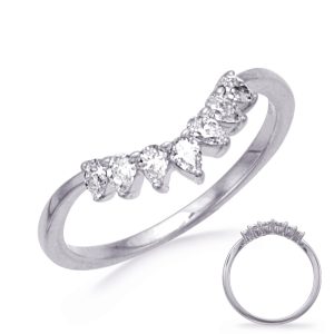 White Gold Pear shape Ring