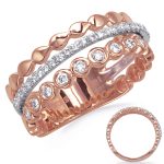 Rose & White Gold Diamond Ring