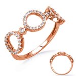 Rose Gold  Diamond Ring