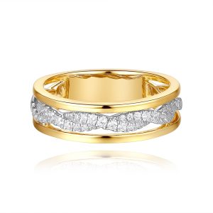 Yellow & White Gold Diamond Ring