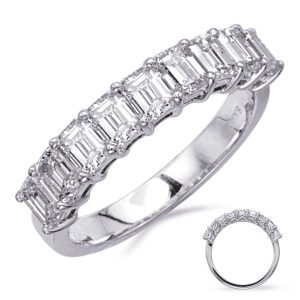 Emerad Cut Diamond Band