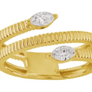 Yellow Gold Marquise Diamond Ring