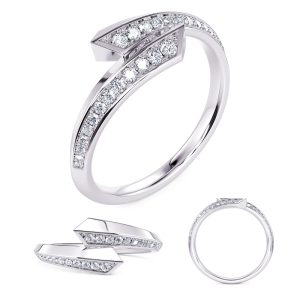 White Gold Diamond Fashion Ring