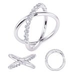 White Gold Diamond Fashion Ring