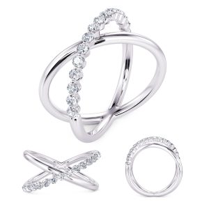 White Gold Diamond Fashion Ring