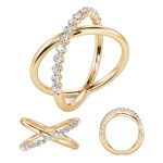 Yellow Gold Diamond Fashion Ring