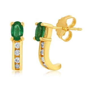 Ruby & Diamond Earring