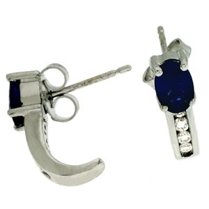 Sapphire./diamond Earring