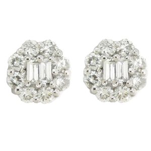 White Gold Diamond Earring