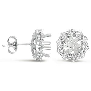 Halo Diamond Earring For .1.5ct total