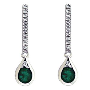 Emerald & Diamond Earring