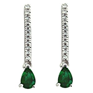 Emerald & Diamond Earring