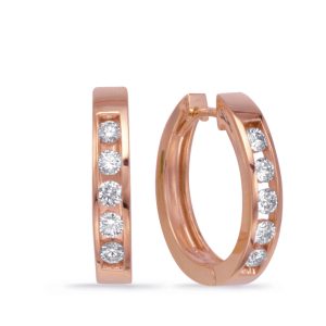 Rose Gold Diamond Earring