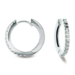 White Gold Hoop Earring