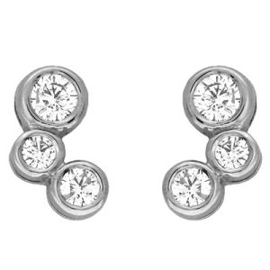 White Gold Diamond Earring