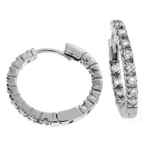 Diamond Hoop Earring
