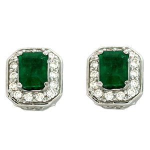 Emerald & Diamond Earring