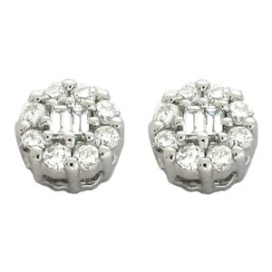White Gold Diamond Earring