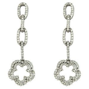 White Gold Diamond Earring