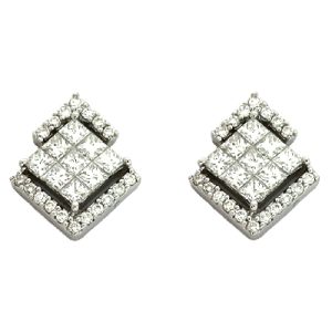 White Gold Diamond Earring