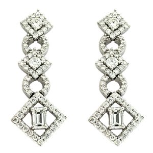 White Gold Diamond Earring