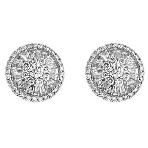 White Gold Diamond Earring