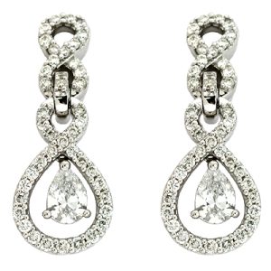 White Gold Diamond Earring