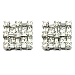 White Gold Diamond Earring