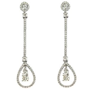 White Gold Diamond Earring