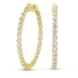 Diamond Hoop Earring