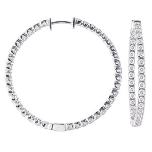 Diamond Hoop Earring