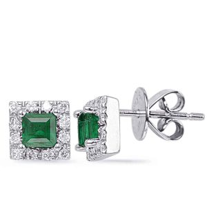 Emerald & Diamond Earring