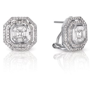 White Gold Diamond Earring