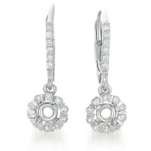 White Gold Earrings. For 2 X 20 Ptrs