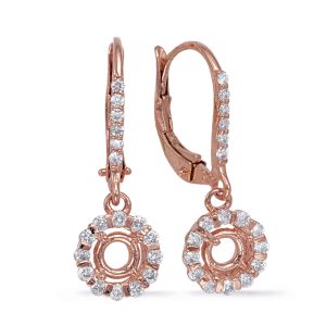Rose Gold Earring. For 2 X 35 Ptrs