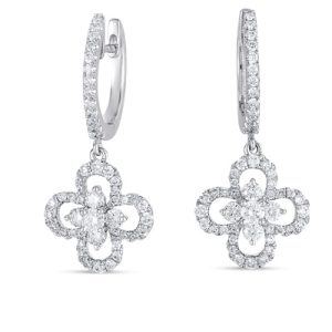 White Gold Diamond Earring