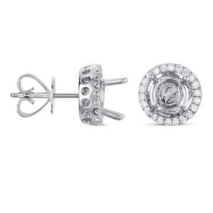 Four Prong Earring Jackets For 1.5ct Tw