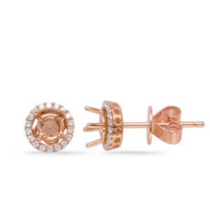 Four Prong Earring Jackets For .60ct Tw