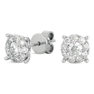 White Gold Diamond Earring