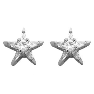 White Gold Diamond Earring